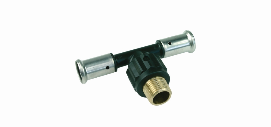 HENCO Тройник НР, ПВДФ пресс, 26x3/4"x26, 14PK-260526